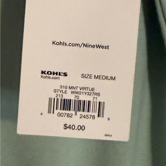 🏷️NWT Nine West Mint Green Mini Dress – Size M - Picture 6 of 7